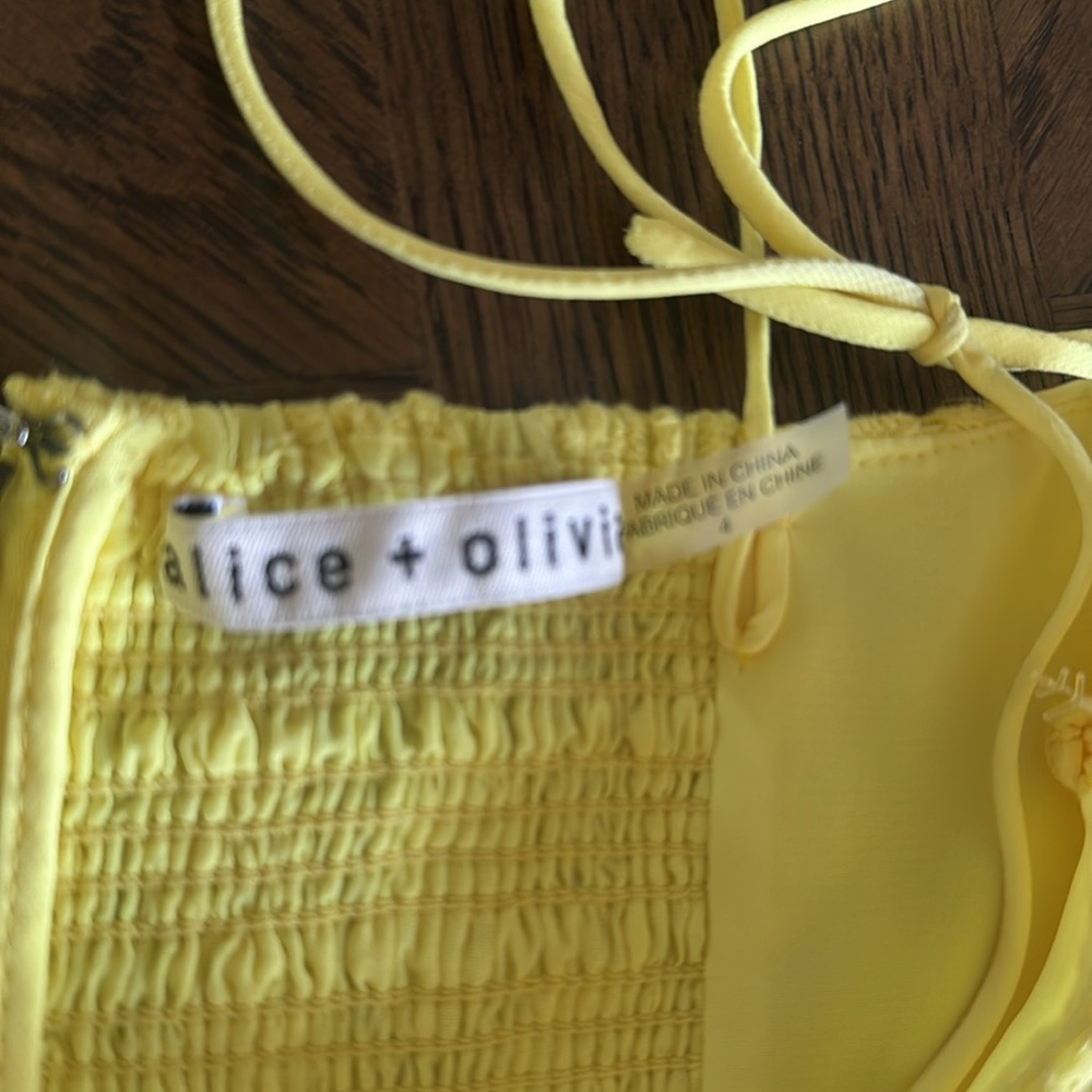 ALICE + OLIVIA Juniper broderie anglaise georgette maxi dress, Size 4, $695 - Picture 10 of 11